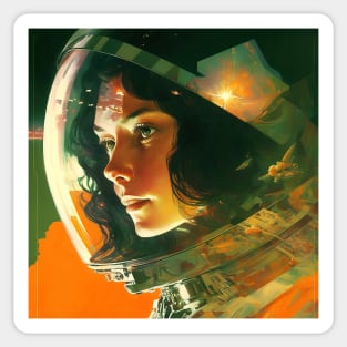 We Are Floating In Space - 44 - Sci-Fi Inspired Retro Artwork Sticker